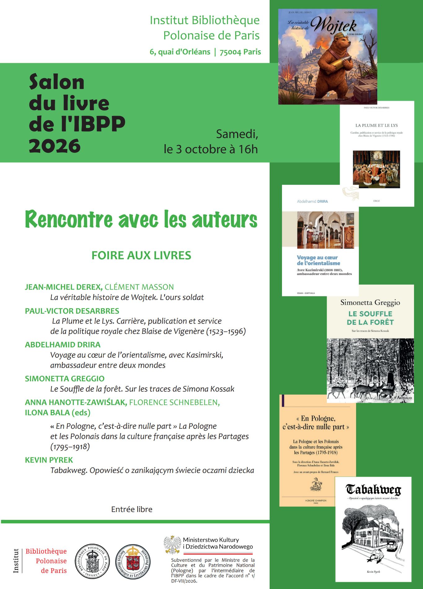 Salon du livre de l'IBPP 2026