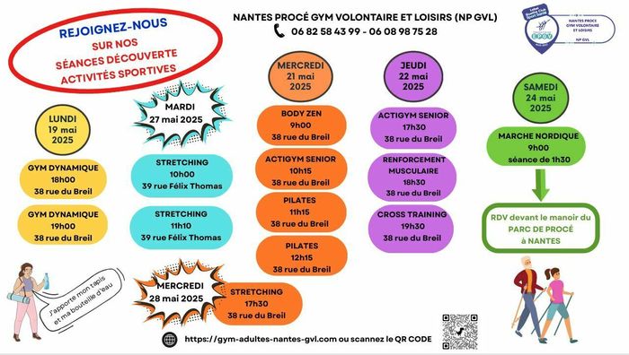 Séances découverte d'activités physiques
