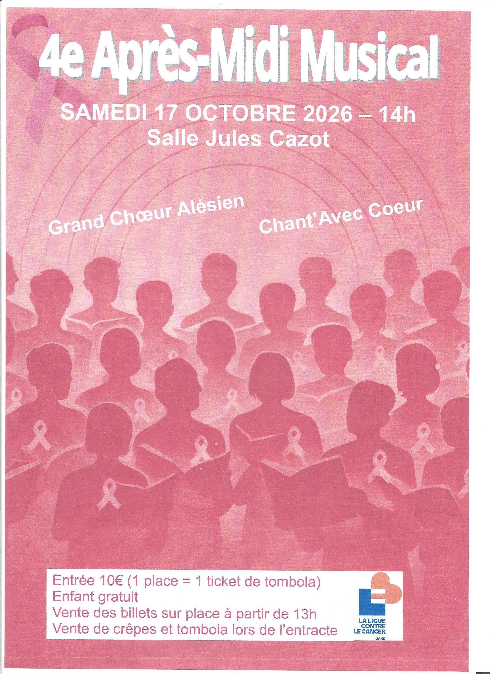 Concert pour la ligue