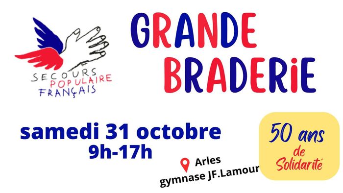 Grande braderie du Secours Populaire