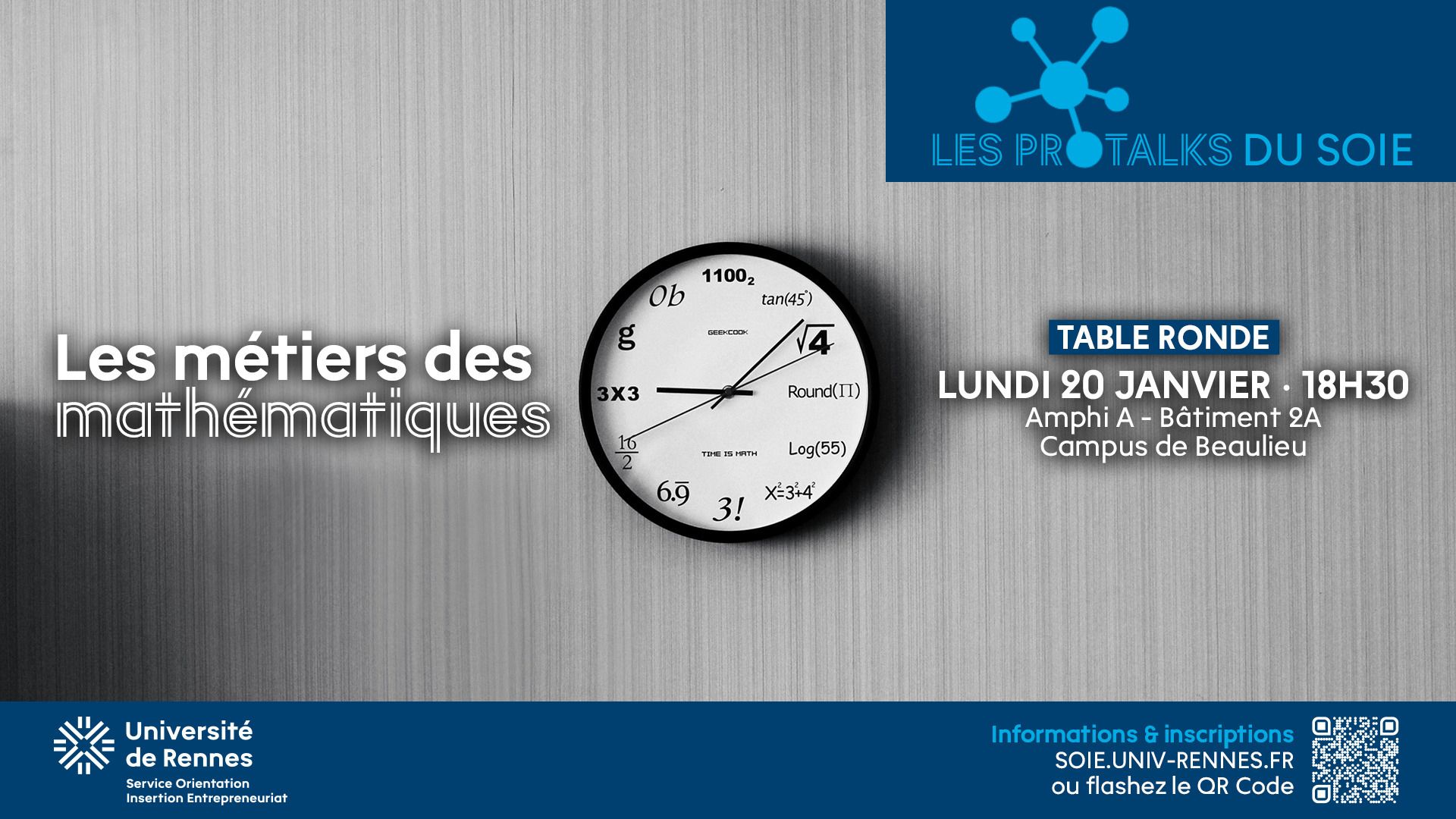 Découvrez "Les ProTalks du SOIE" : des échanges pour booster votre insertion pro et découvrir de nouvelles opportunités !