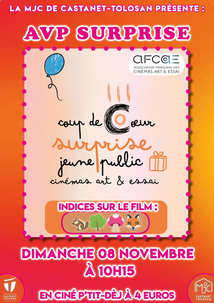 Ciné P'tit-dèj & Film surprise coup de coeur AFCAE Jeune Public