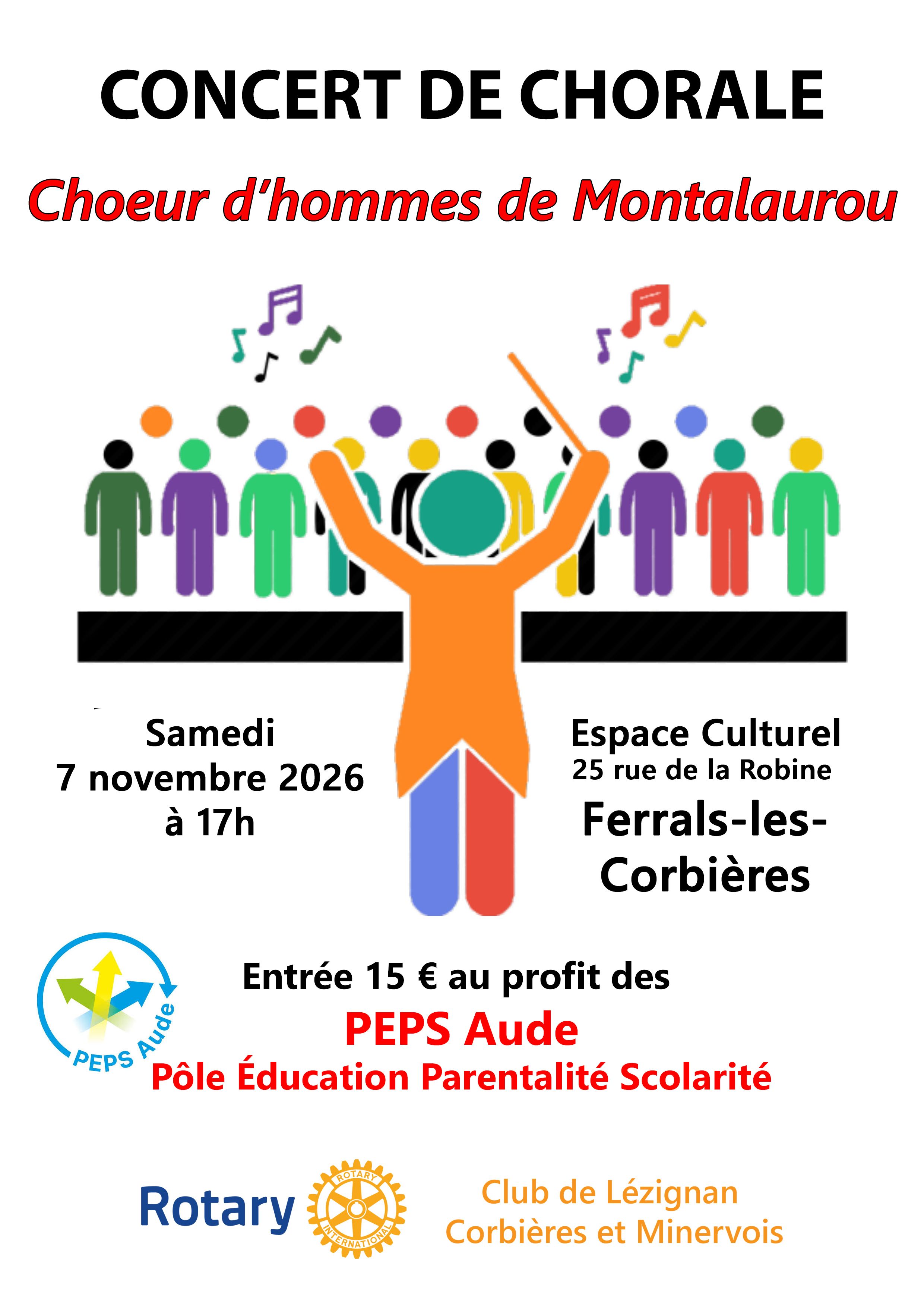 Concert de Chorale - Chœur d'hommes de Montalaurou