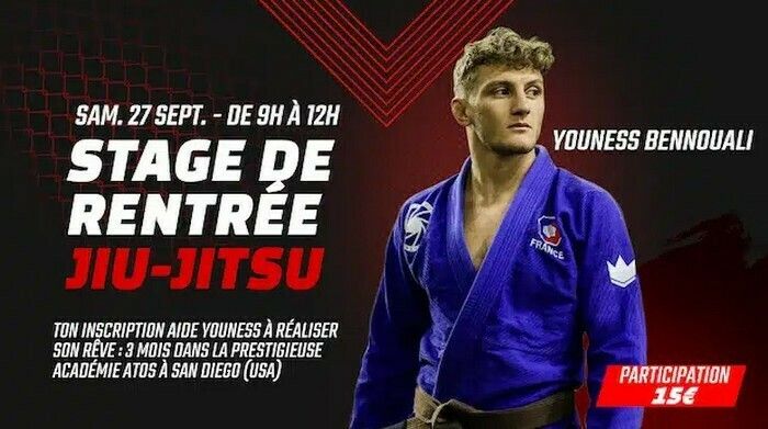Stage de rentrée Jiu-Jitsu Brésilien avec le champion Youness Bennouali