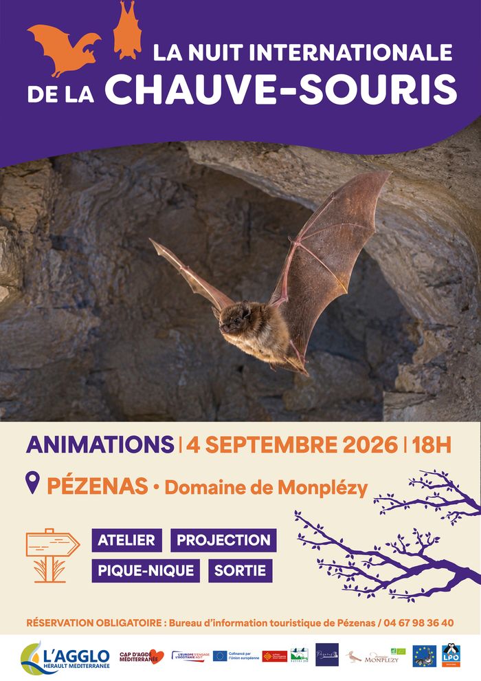30ème Nuit internationale de la chauve-souris : venez découvrir ce précieux auxiliaire de la nature à Pézenas