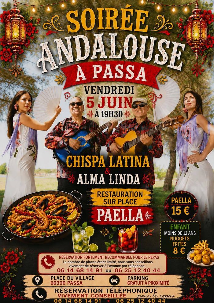Soirée andalouse - Chispa latina et Alma Linda