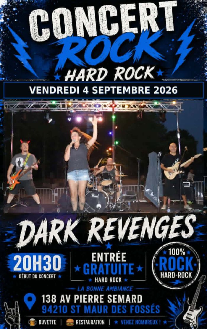Concert Dark Revenges St Maur des Fossés