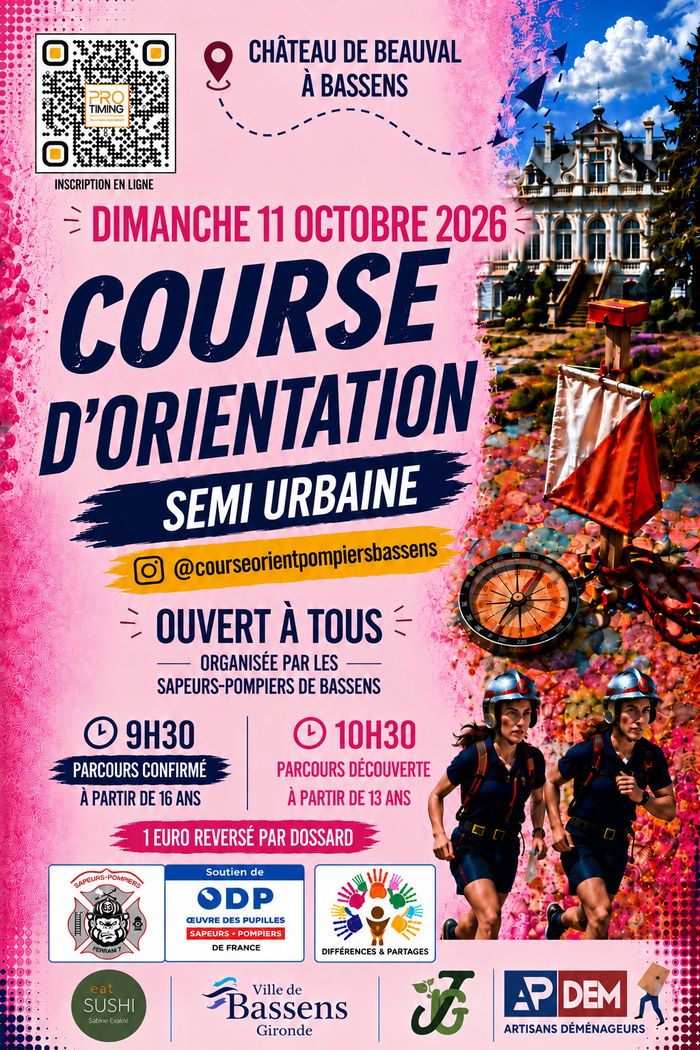 Course d’orientation semi urbaine des pompiers de Bassens