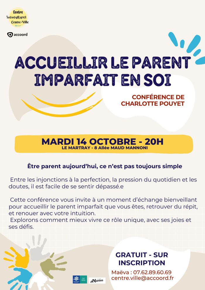 Conférence participative - Accueillir le parent imparfait en soi