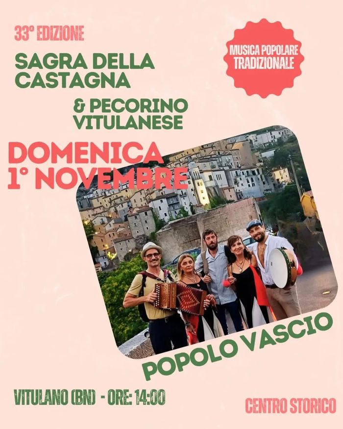 Popolo Vascio alla Sagra della Castagna e Pecorino Vitulanese