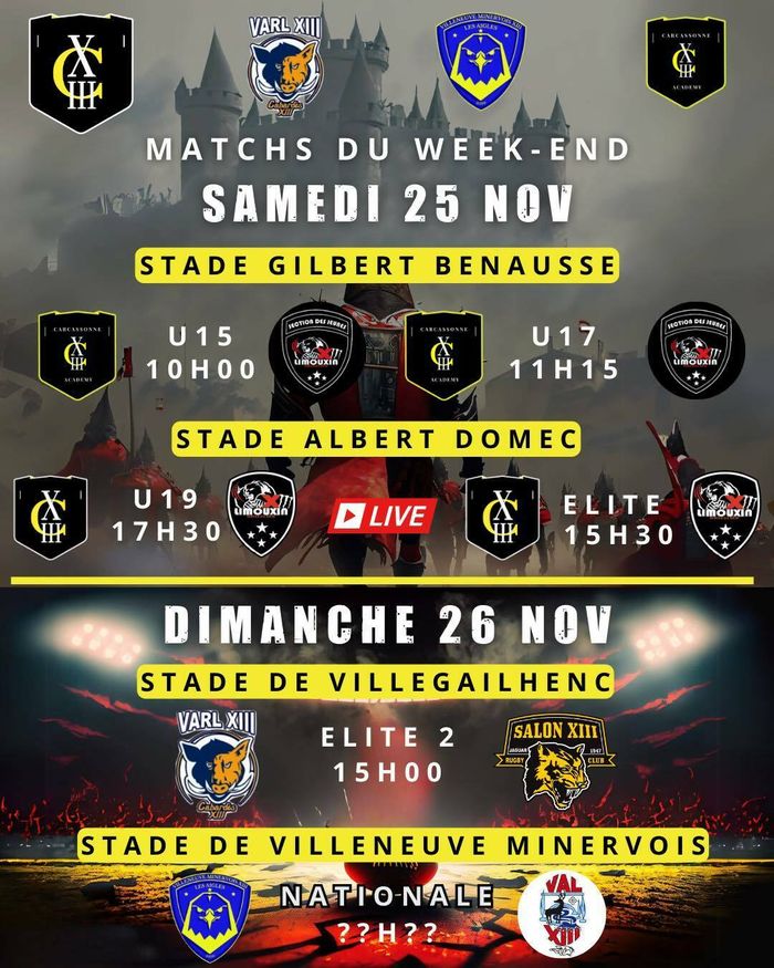 Match VARL XIII VS RC Salon XIII
