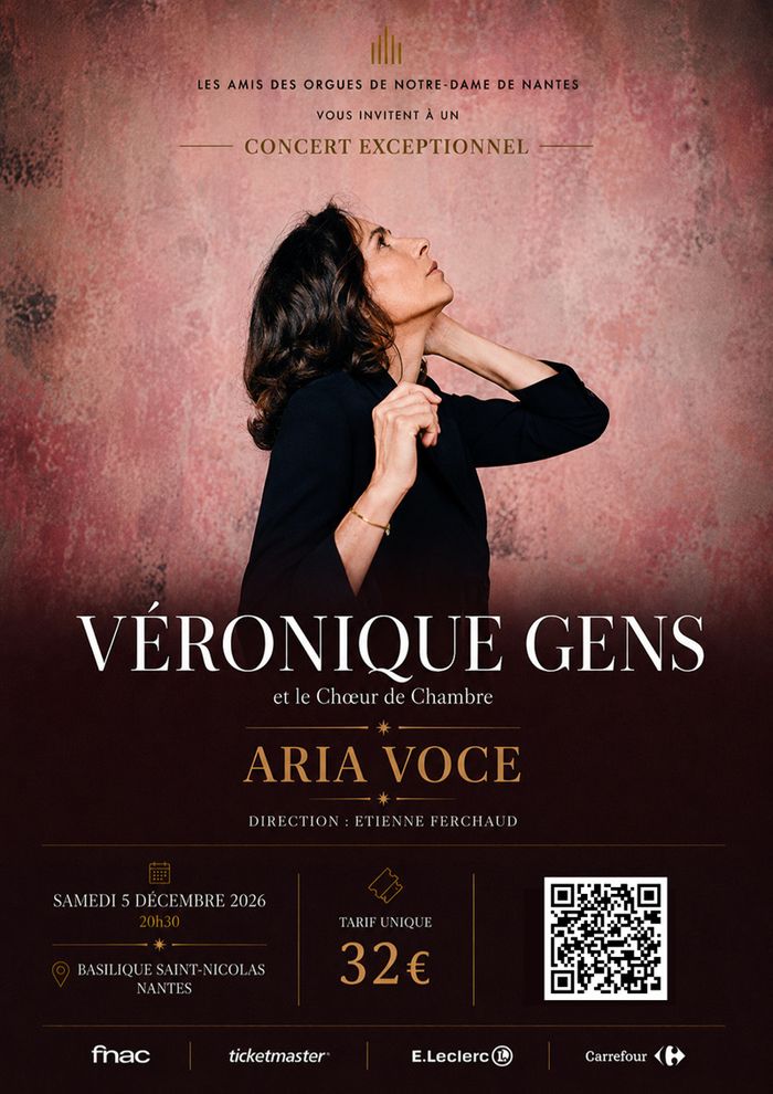 Affiche — Concert : Véronique Gens et le chœur de chambre Aria Voce