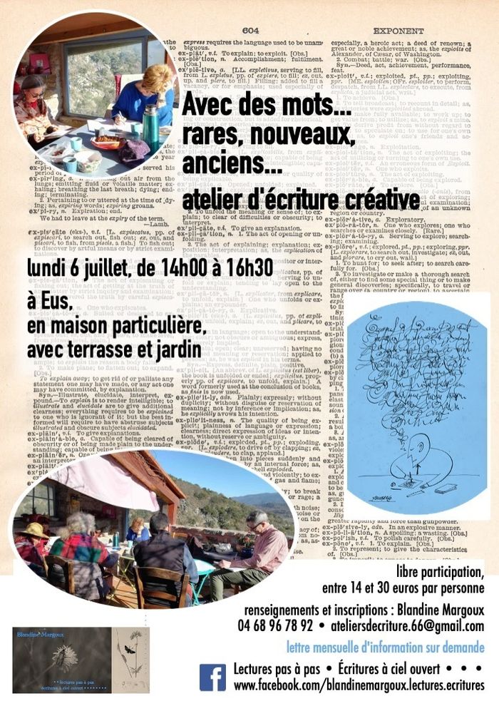 Avec des mots... rares, nouveaux, anciens... • Atelier d'écriture créative