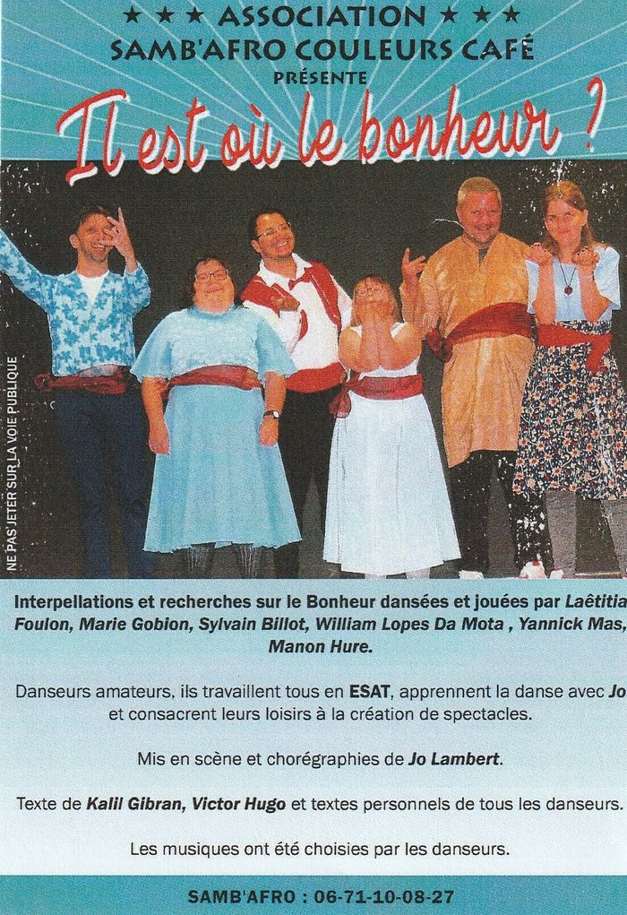 Proposition de spectacle pour le catalogue culturel du Loiret