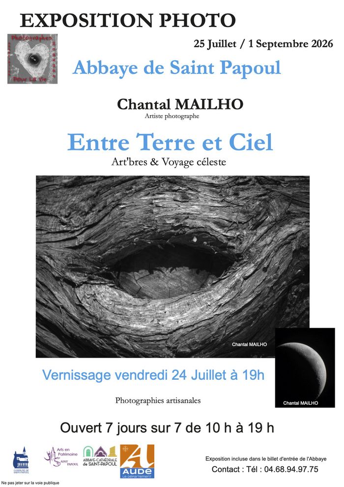Exposition photos "Entre Terre et Ciel" de Chantal Mailho - Art'bres et Voyage céleste