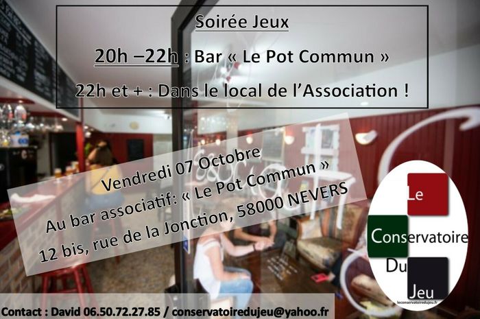 Soirée Jeux - Première ouverture du local de l'Association