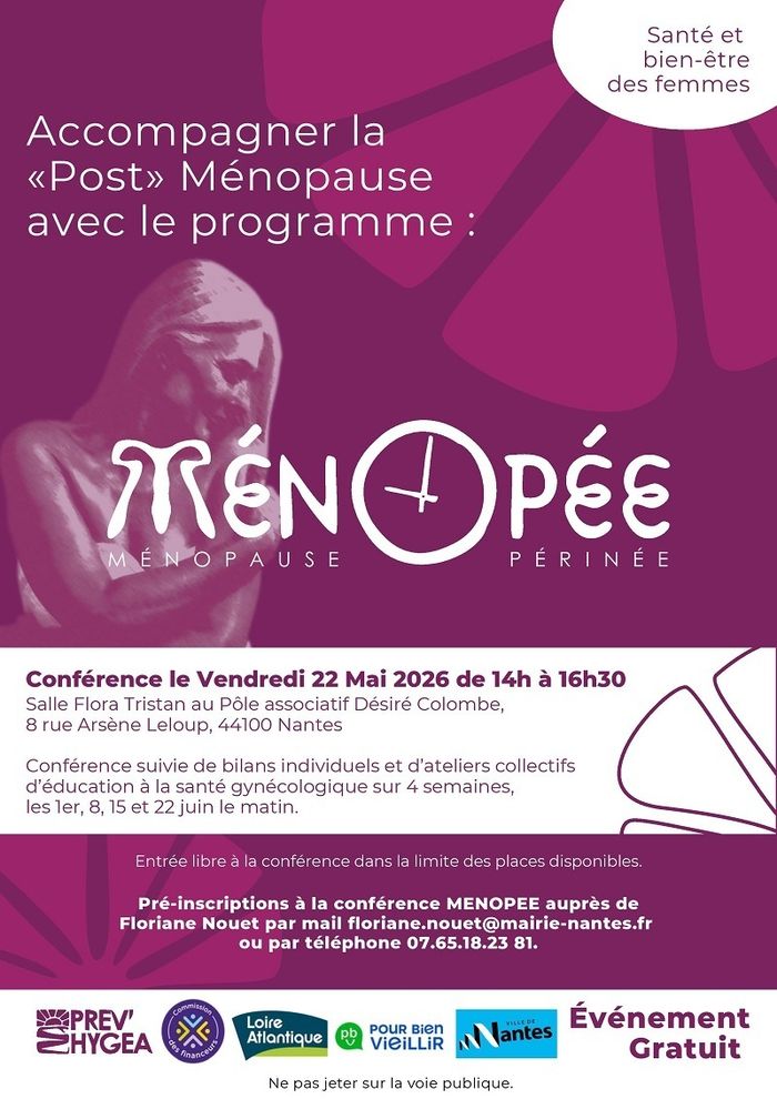 Conférence : Accompagner la post-ménopause avec le programme Ménopée
