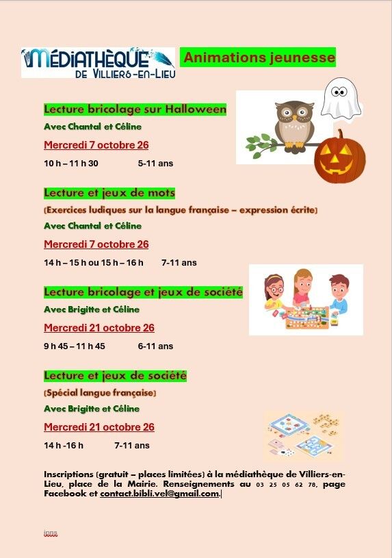 Activités jeunesse