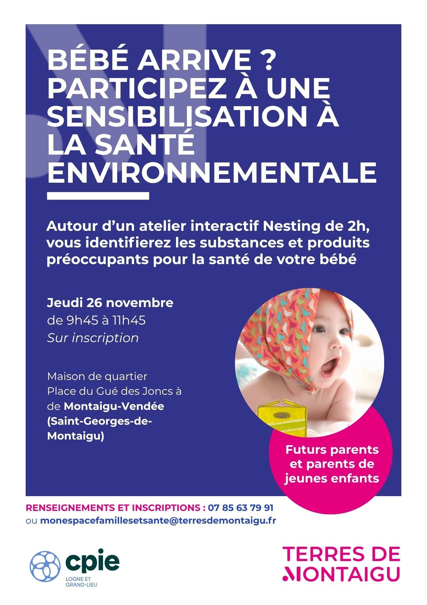 Bébé arrive ? Participez à une sensibilisation à la santé environnementale