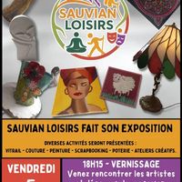 Vernissage de l'exposition "Sauvian loisirs fait son exposition"