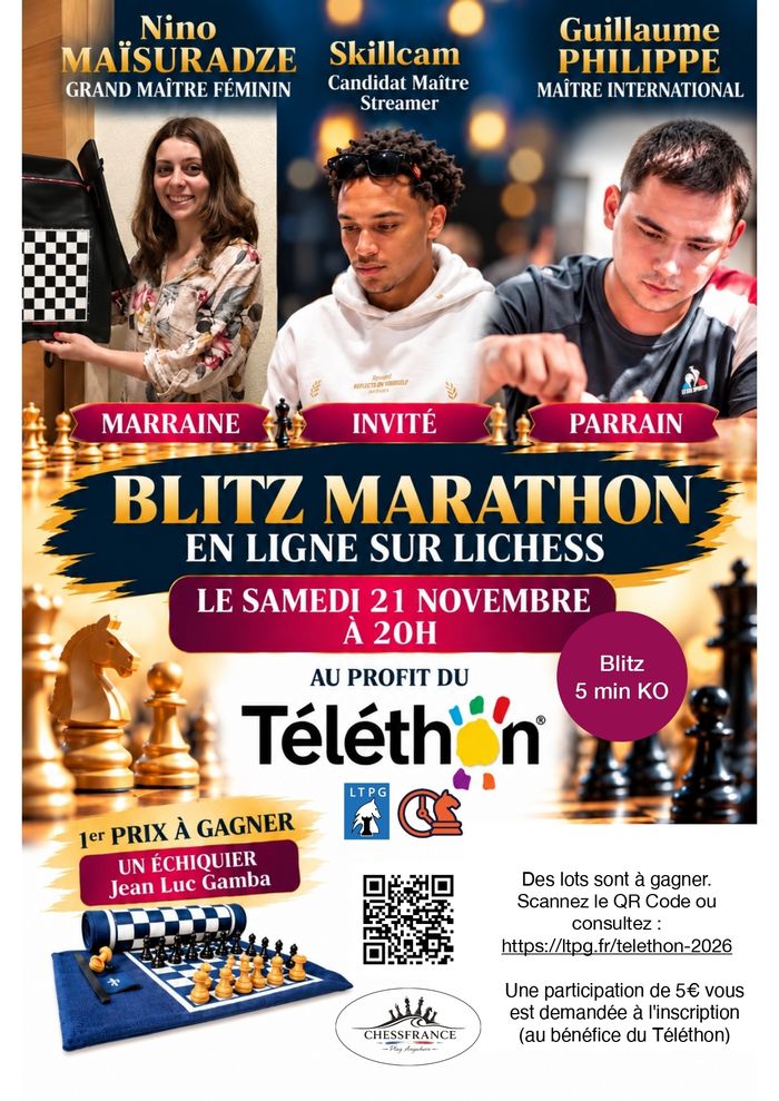 Tournoi d'échecs Blitz Marathon en ligne