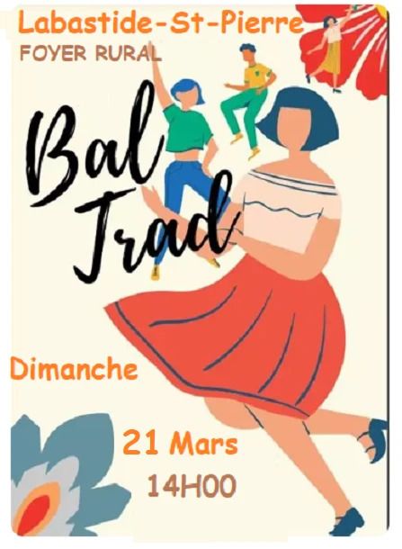 Affiche — Thé dansant TRAD - FOLK à Labastide-Saint-Pierre