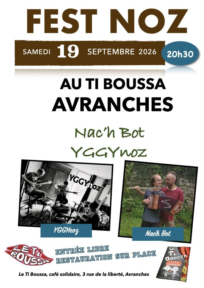 Affiche — Fest noz au Ti Boussa
