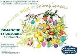 Pommes, miel et champignons