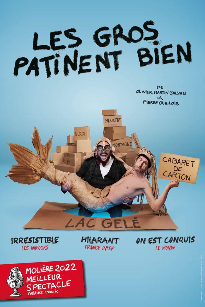 Après Bigre, succès mondial, Pierre Guillois et Olivier Martin-Salvan,  invitent à un voyage imaginaire, fusion des délires d’un cabaret de « cartoons » et d’une épopée shakespearienne.