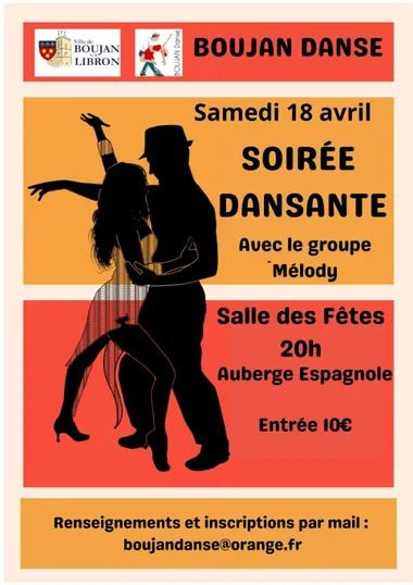 Soirée dansante avec le groupe Mélody – Auberge espagnole