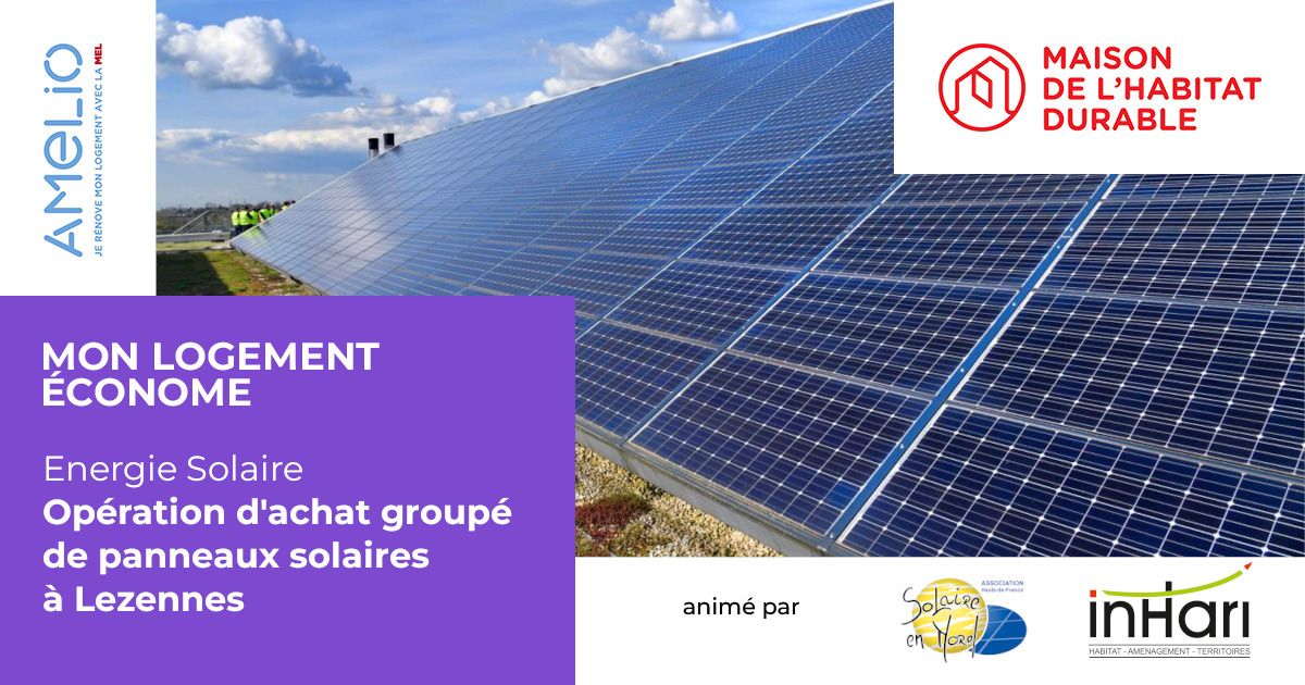 Opération achat groupé de panneaux solaires à Lezennes