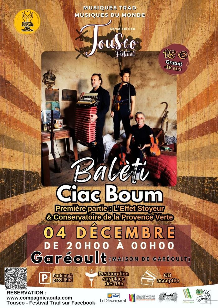 Affiche — Festival Tousco - Balèti - Ciac Boum