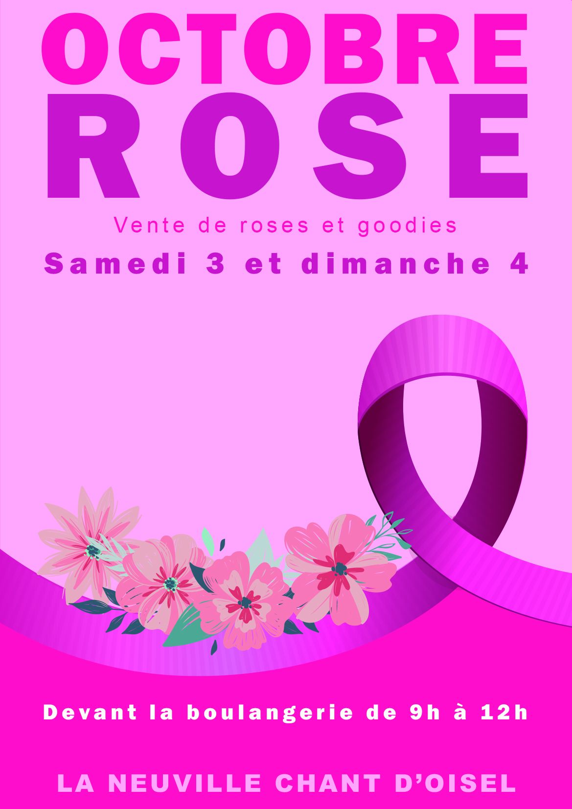 Octobre Rose - vente de roses et de goodies