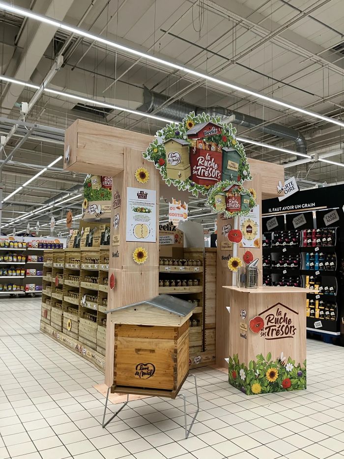 Famille Michaud - Animation et dégustation de miels à Carrefour Drancy