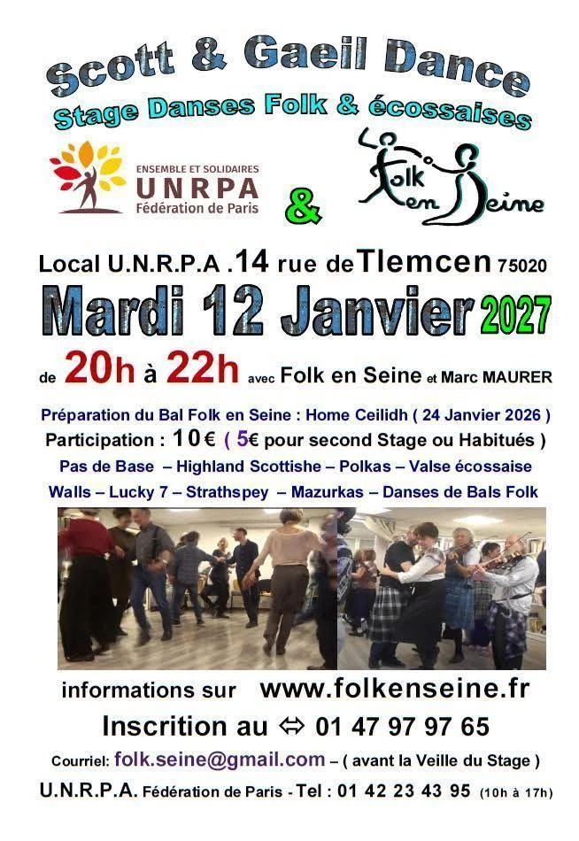 Stage de danses écossaises de Bal Folk