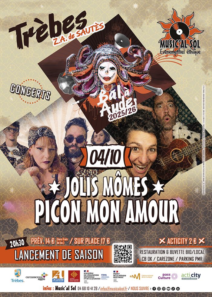 PICON MON AMOUR + JOLIS MÔMES - Concerts lancement de saison 25/26
