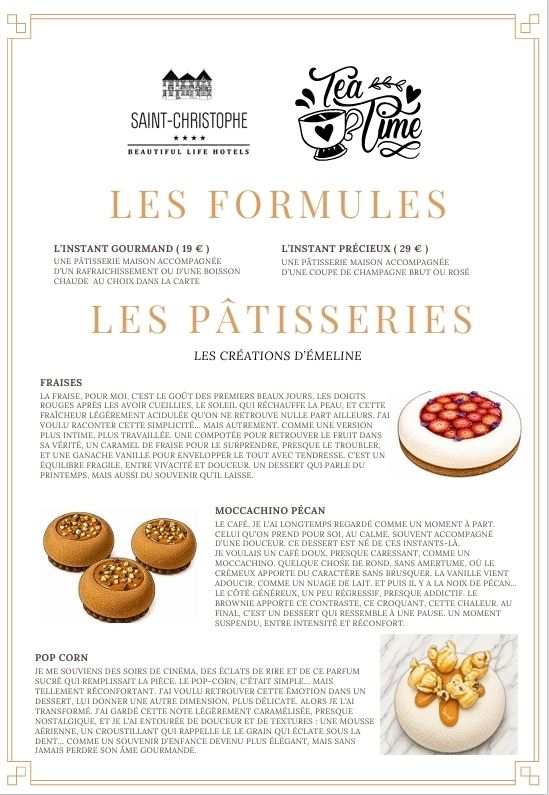 Tea Time à la Table du Saint-Christophe