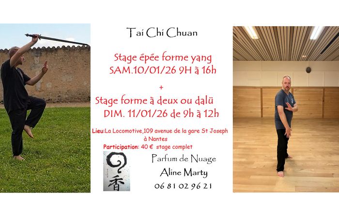 Stage de taichichuan à l'épée et stage forme courte taichichuan à deux (dalü)