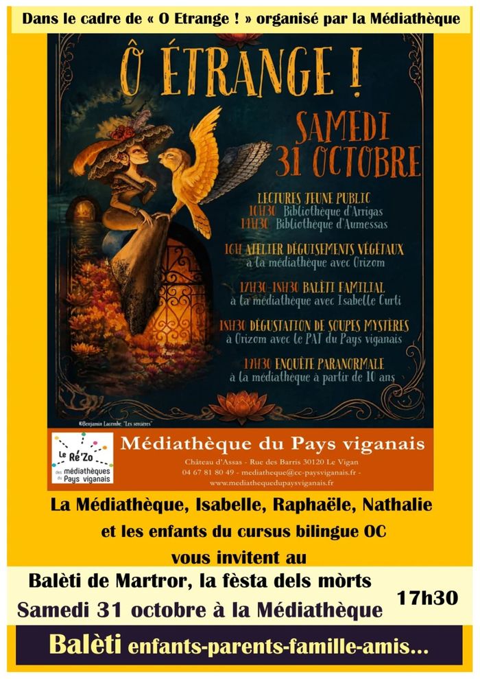 Balèti enfants et familles de Martror la fèsta dels mòrts