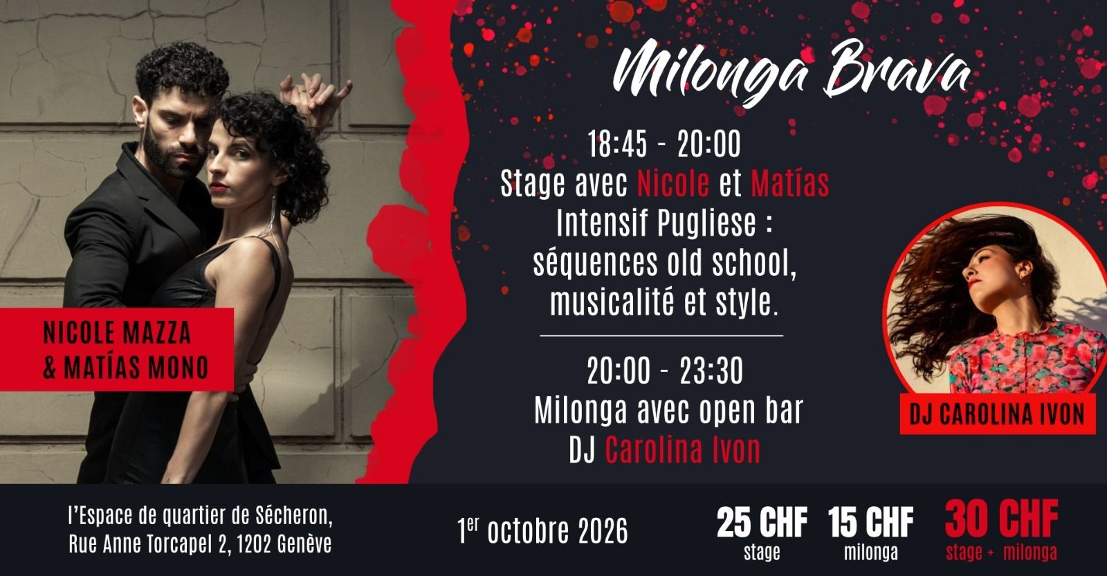 Milonga Brava avec Nicole Mazza & Matías Mono
