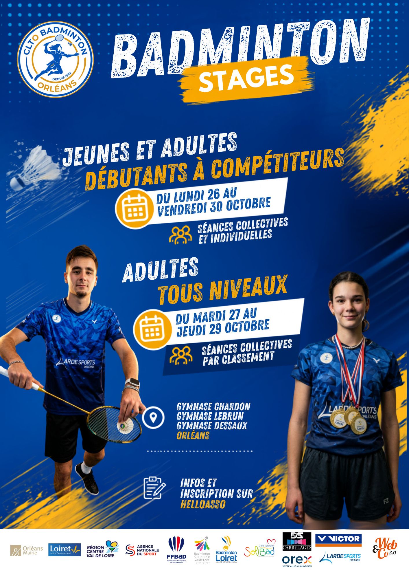 Stages de Badminton à la Toussaint