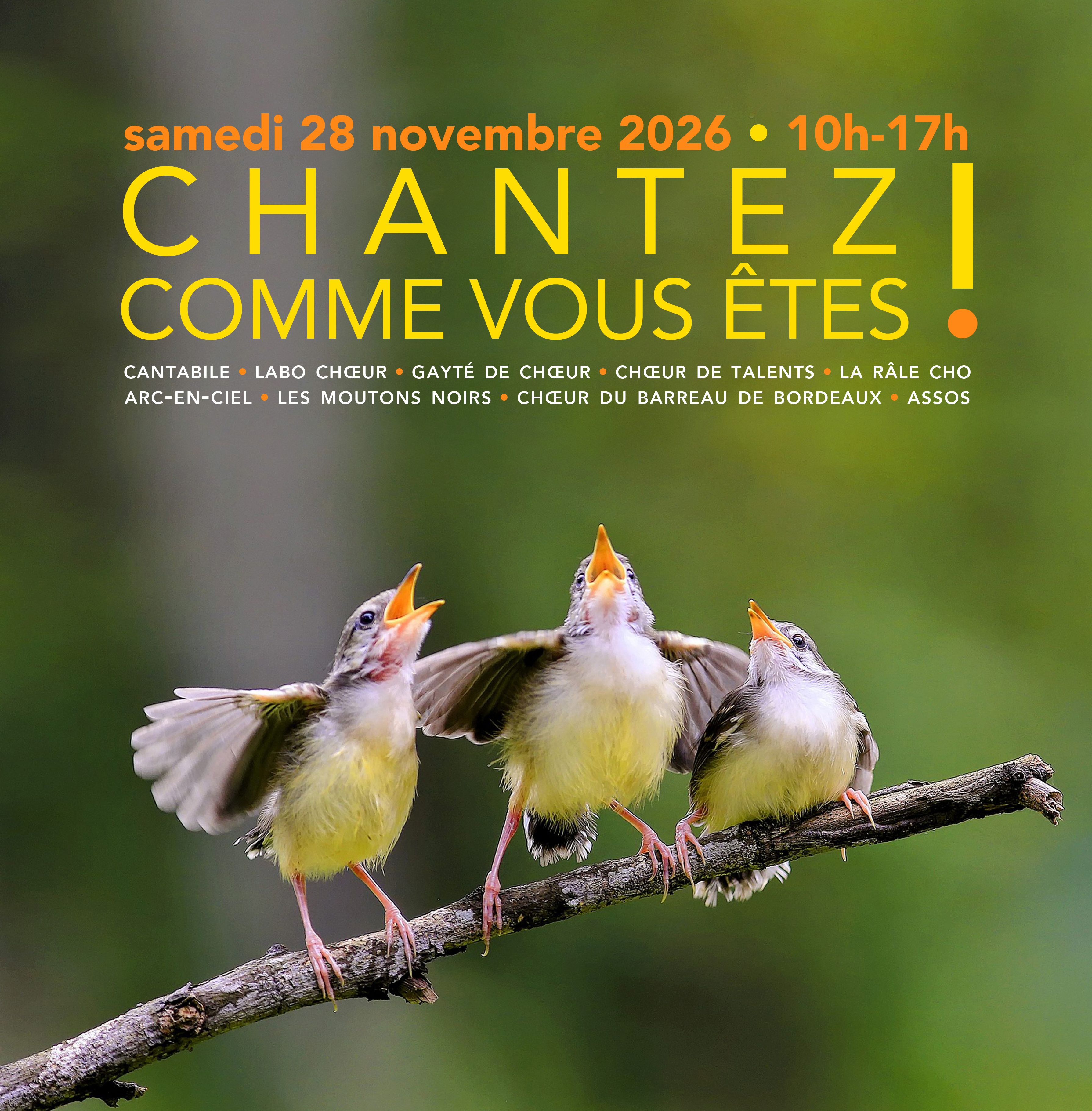 Chantez comme vous êtes !