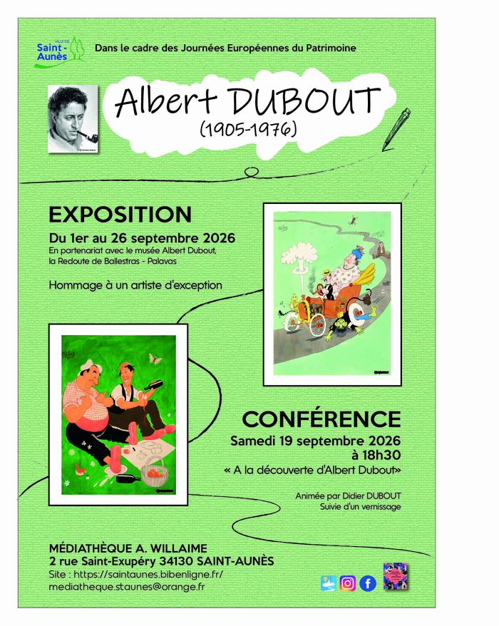 Albert Dubout : exposition et conférence