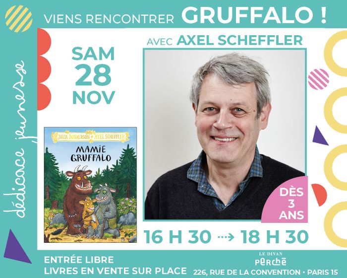 Jeunesse : Axel Scheffler dédicace avec sa mascotte Grufallo !