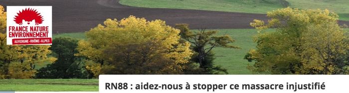 (campagne de dons) Contre la déviation de la RN88