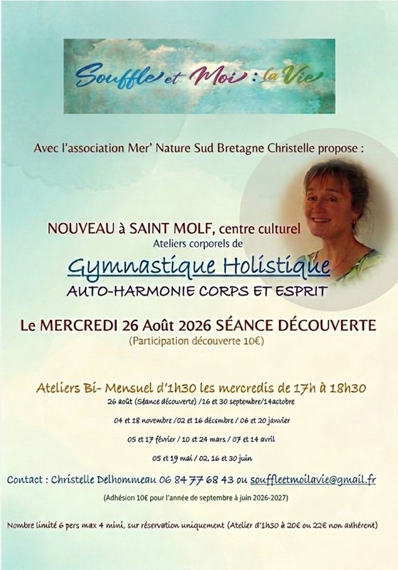 Séance découverte gymnastique holistique à Saint-molf — le 26 août 2026