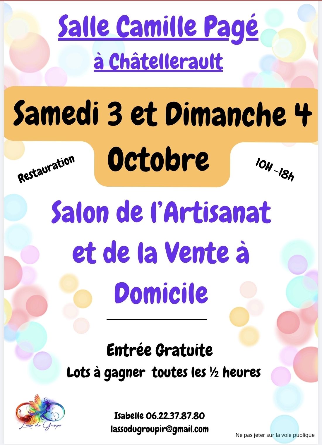 6ème salon de l'Artisanat et des Vendeurs à Domicile