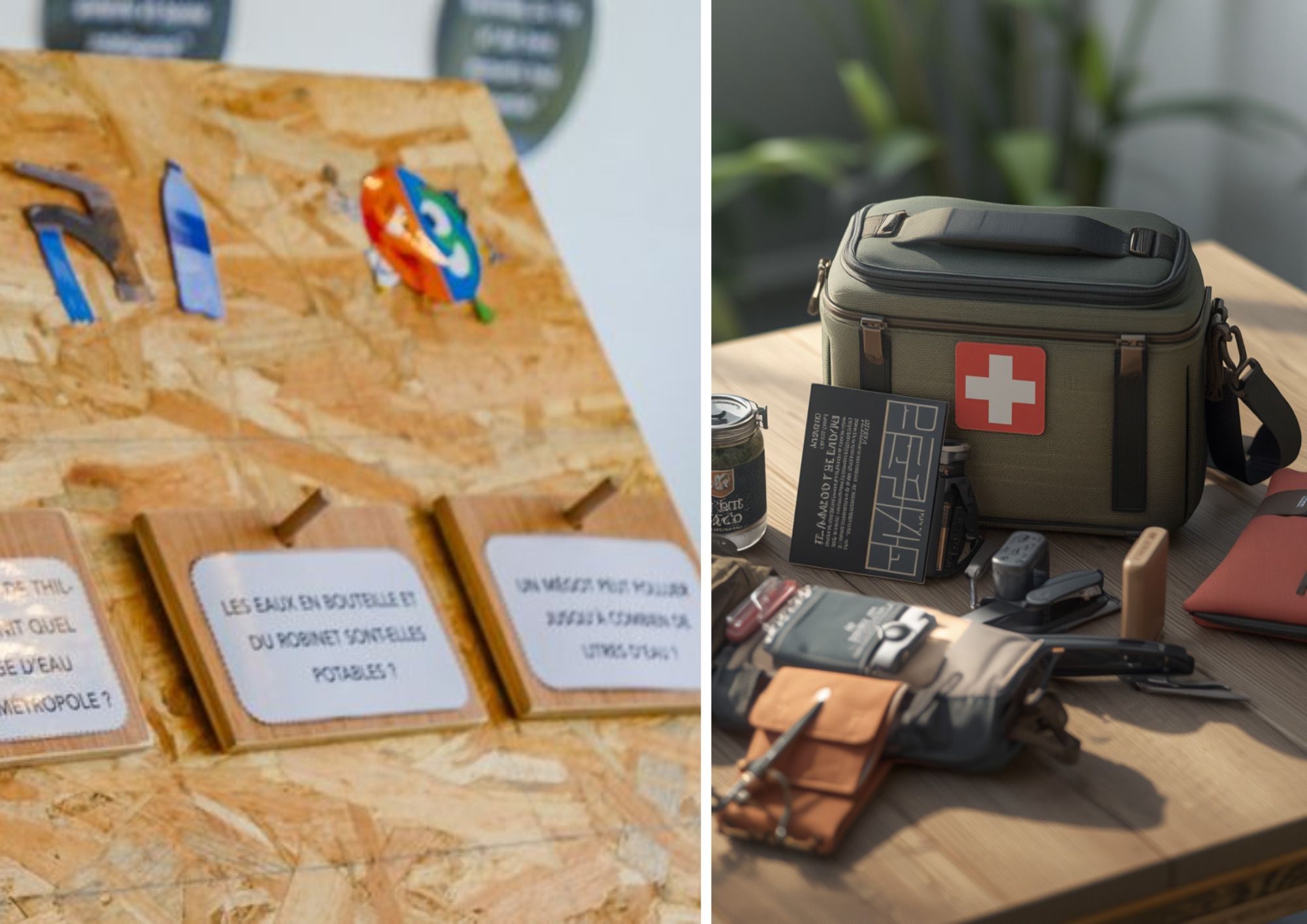 Stand de sensibilisation sur la ressource en eau et kit d'urgence