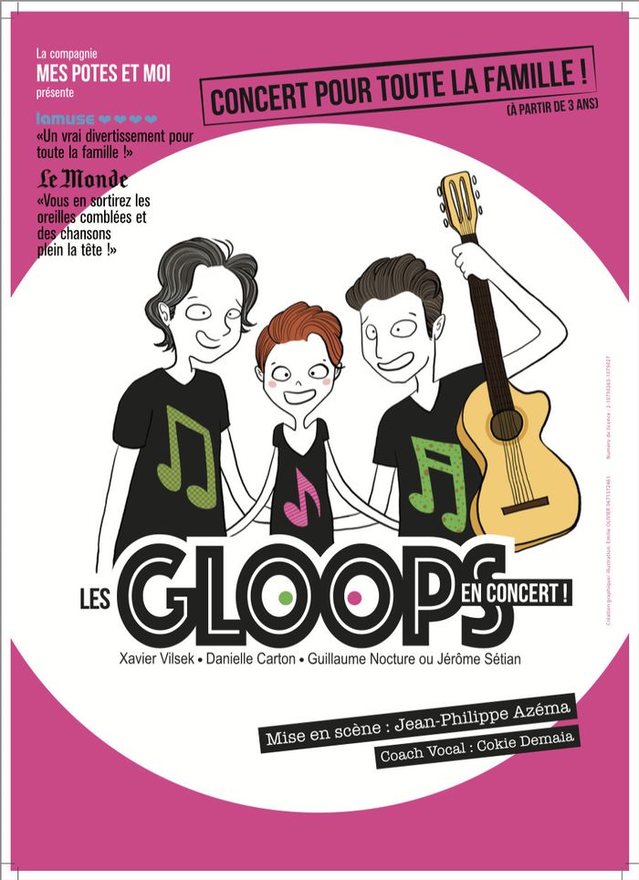 3 chanteurs-musiciens-bruiteurs vous entraînent dans un tourbillon musical, joyeux et fantaisiste !