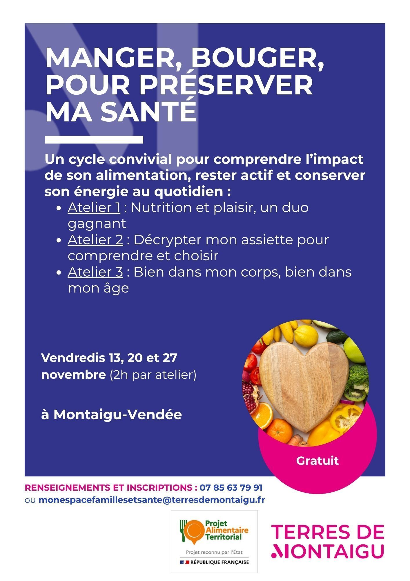 Manger, bouger pour préserver ma santé